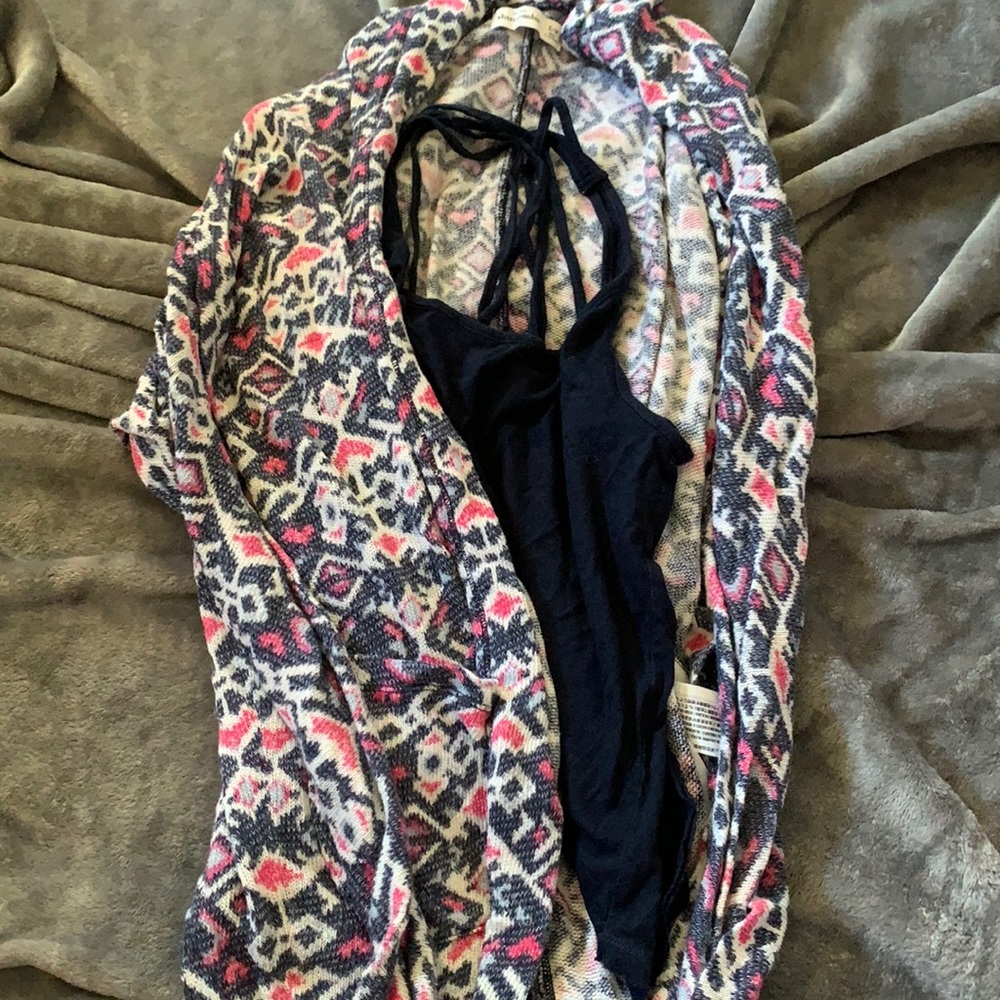 Cardigan with tank